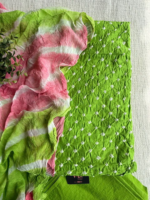 Bhandhej cotton salwar material