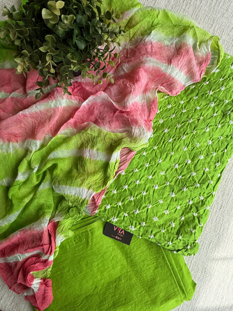 Bhandhej cotton salwar material