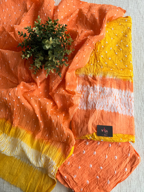Bhandhej cotton salwar material