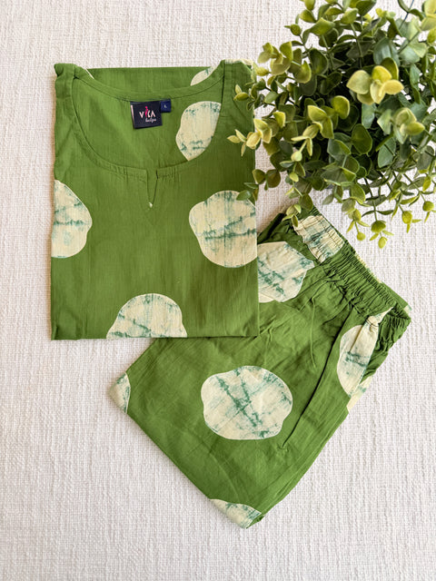 L size printed Co-ord Night suit