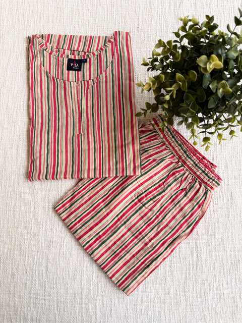 L size printed Co-ord Night suit