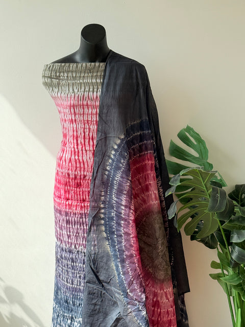 Bhandhej cotton satin salwar material