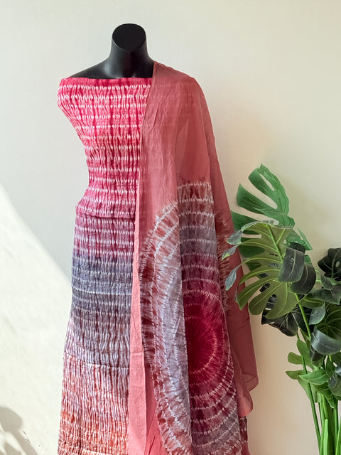 Bhandhej cotton satin salwar material
