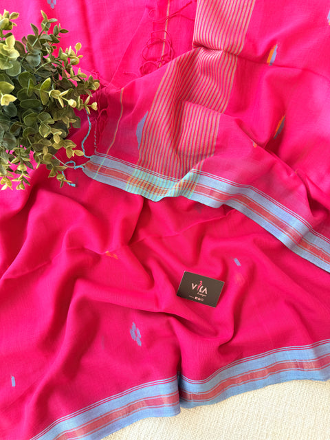 Parwa Bhutti mul cotton saree