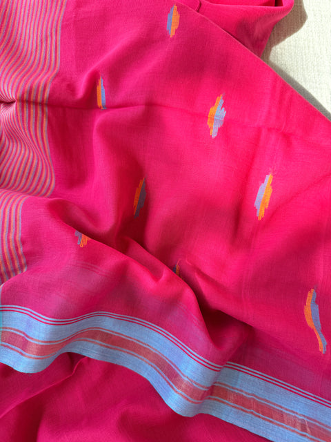 Parwa Bhutti mul cotton saree