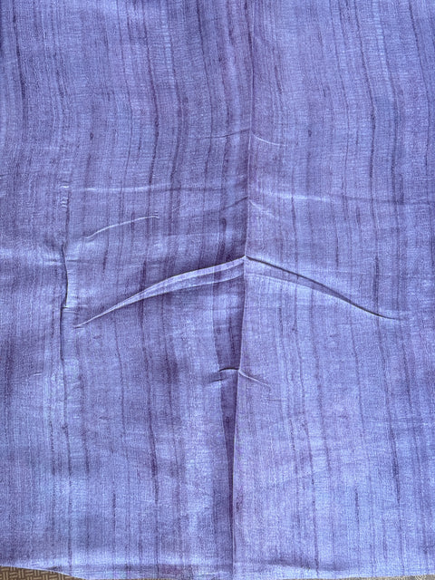 Digital printed semi Tussar satin saree