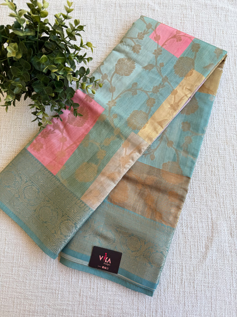Multicolour jaal weaving saree