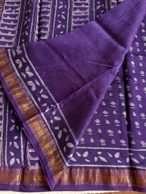 Maheswari border chanderi saree