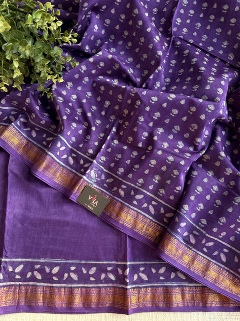 Maheswari border chanderi saree