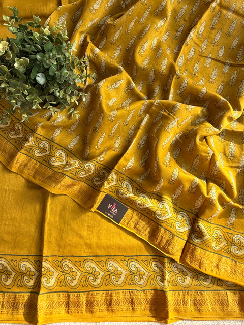 Maheswari border chanderi saree