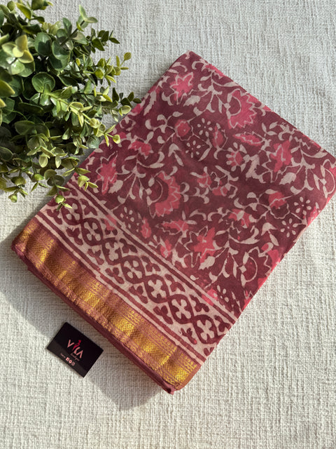 Maheswari border chanderi saree