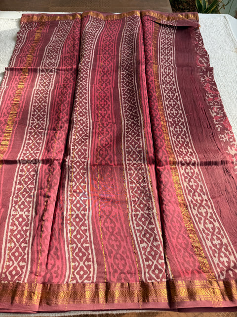 Maheswari border chanderi saree