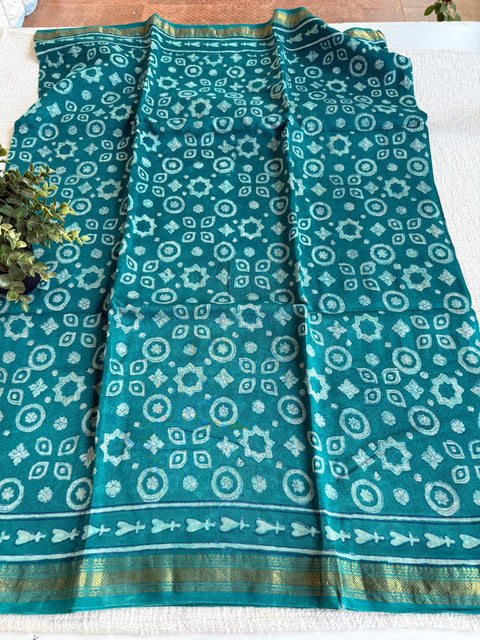 Maheswari border chanderi saree