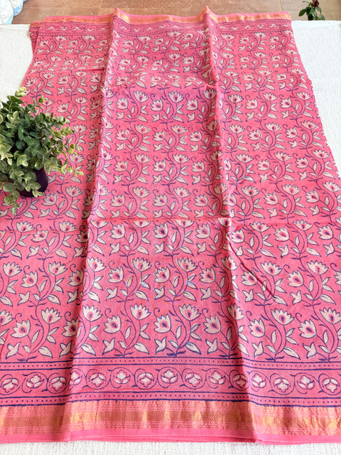Maheswari border chanderi saree