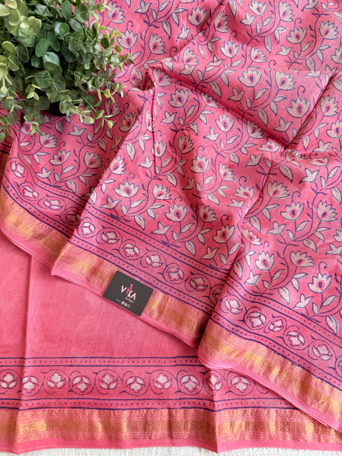 Maheswari border chanderi saree