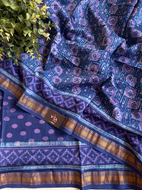 Maheswari border chanderi saree