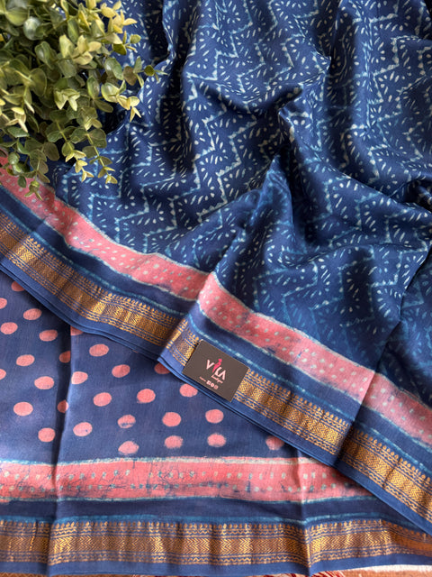 Maheswari border chanderi saree