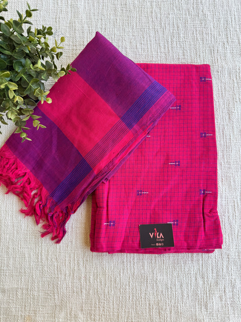 Checked pure cotton suit set