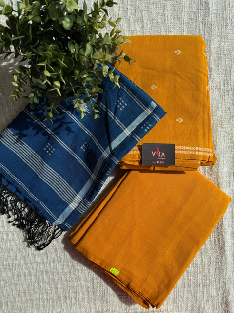 Jamdani Cotton suit set with dupatta