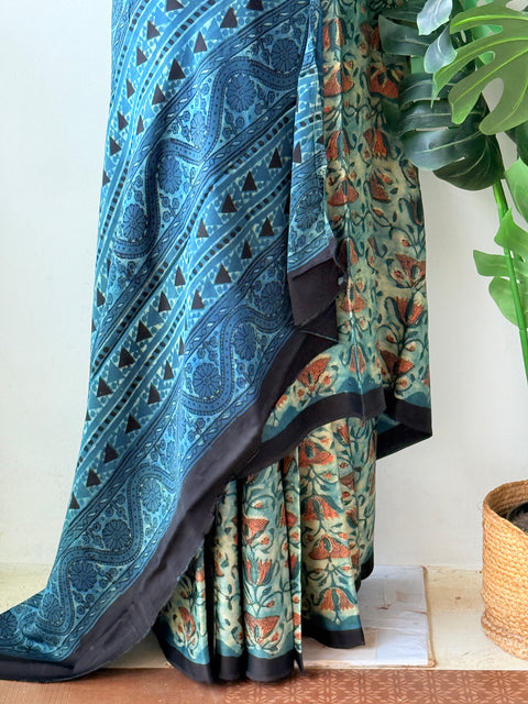Vanaspati printed modal silk saree