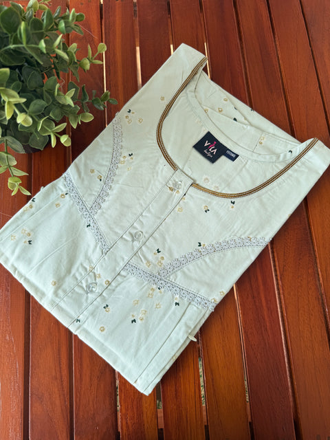 L size feeding italian cotton nighty