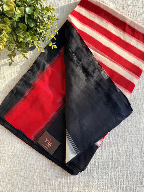 Handloom pure Ikat cotton saree
