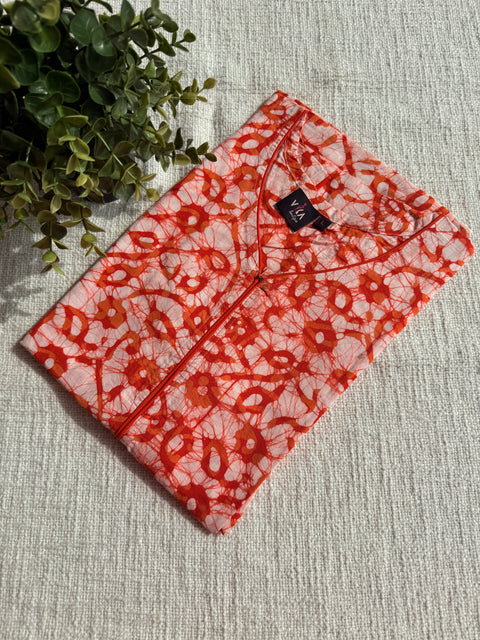 L size printed Batik cotton Nighty