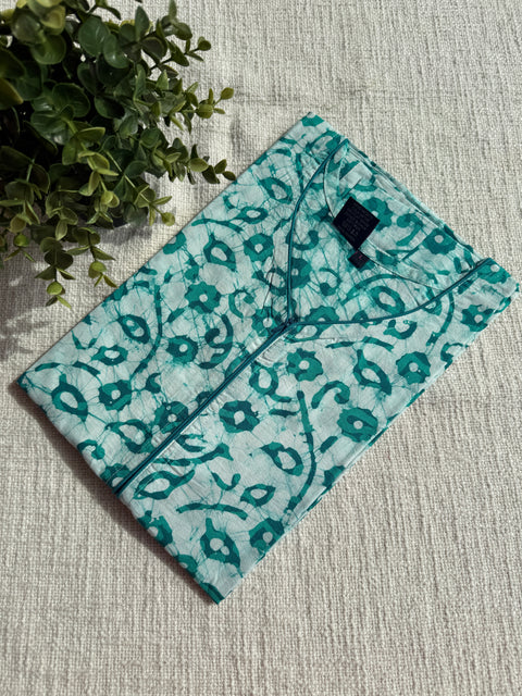 L size printed Batik cotton Nighty
