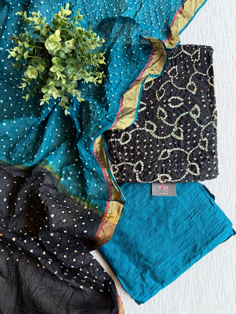 Bandhej cotton salwar material