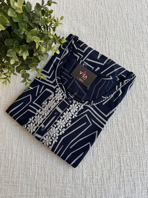 M size Printed Alpine nighty