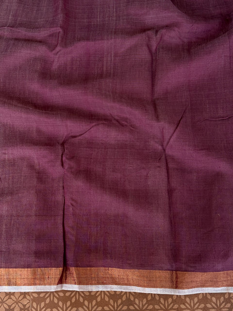 Ghicha silk saree with blouse