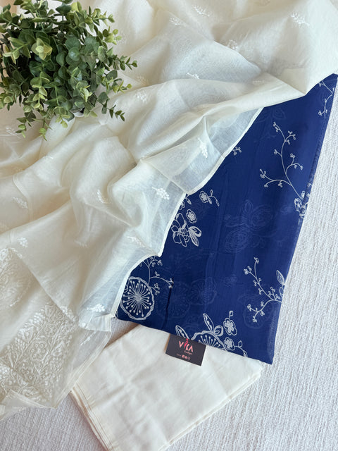 Mul chanderi salwar suit material
