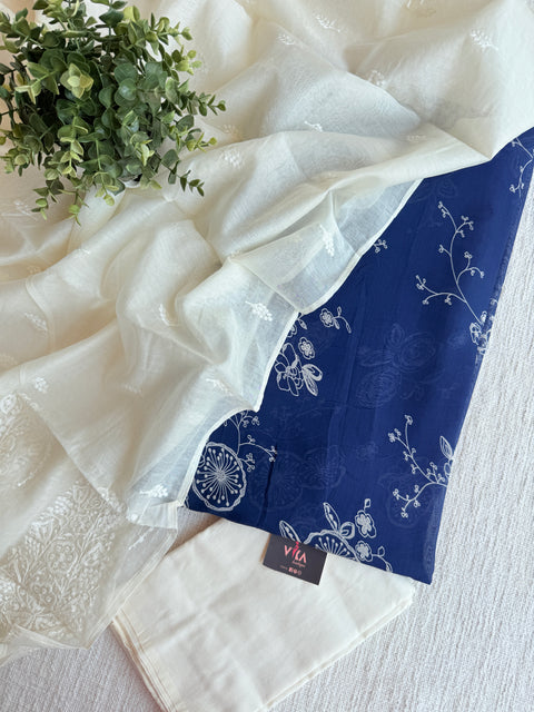 Mul chanderi salwar suit material