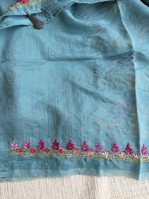 Emb Mul chanderi saree