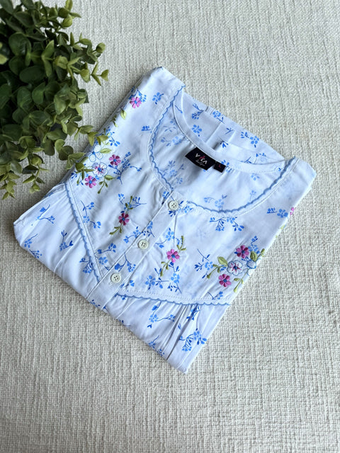 L and XL size Soft Poly cotton Nighty