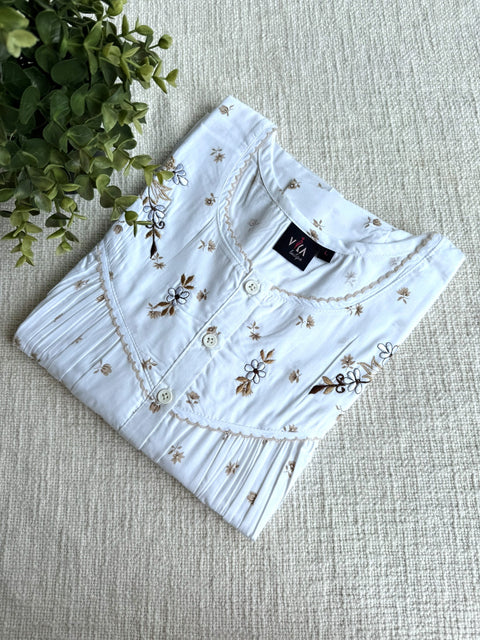 L and XL size Soft Poly cotton Nighty