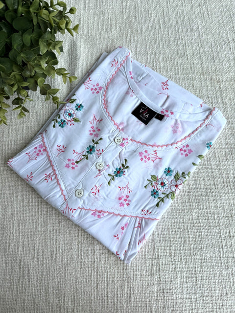 L and XL size Soft Poly cotton Nighty