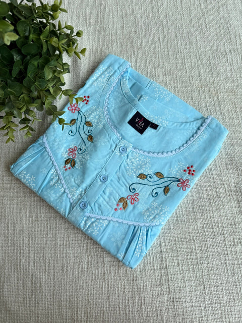 L and XL size Soft Poly cotton Nighty