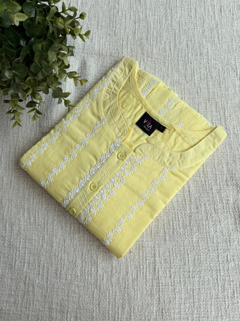 L size Celebrity cotton Emb nighty