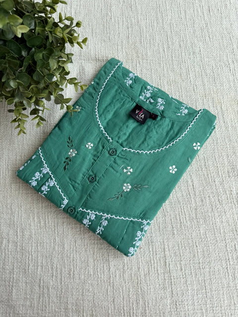 L size Celebrity cotton Emb nighty