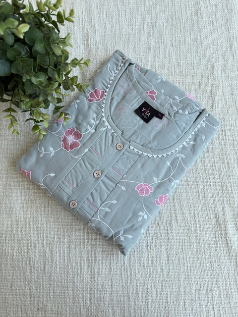 XL size Celebrity cotton Emb nighty