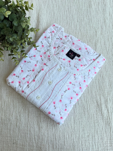 XL size Celebrity cotton Emb nighty